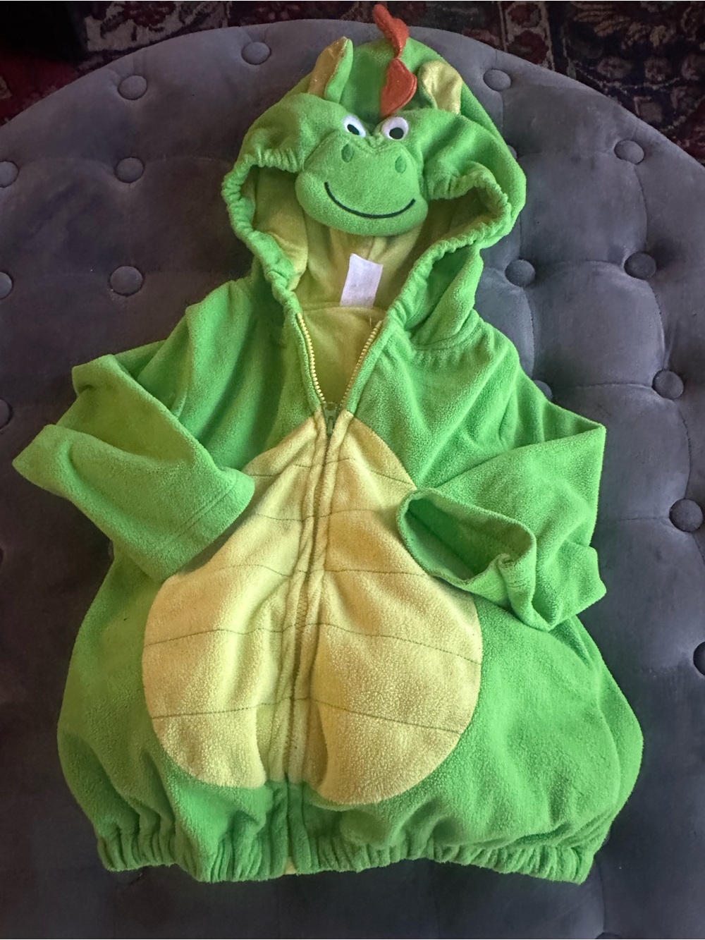 Green Dragon Hooded Kids Costume